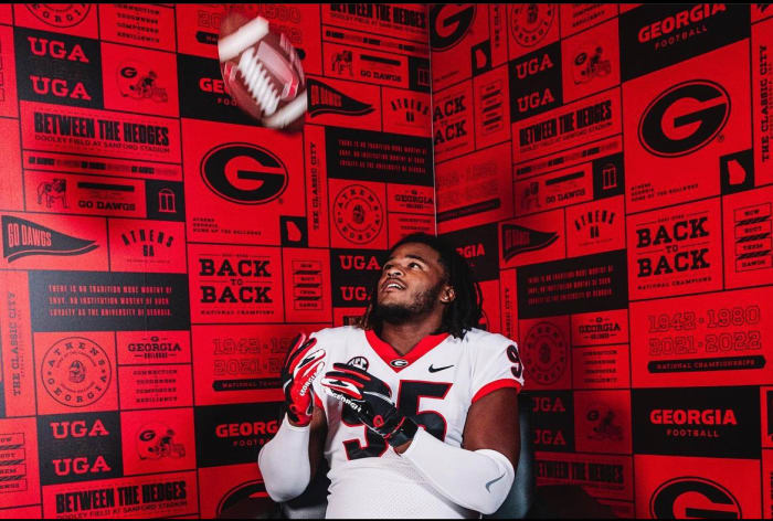 2024 Defensive lineman Justin Greene on his official visit at Georgia.